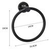 Anti Rust Towel Ring Black Corrosion Resisting Silver