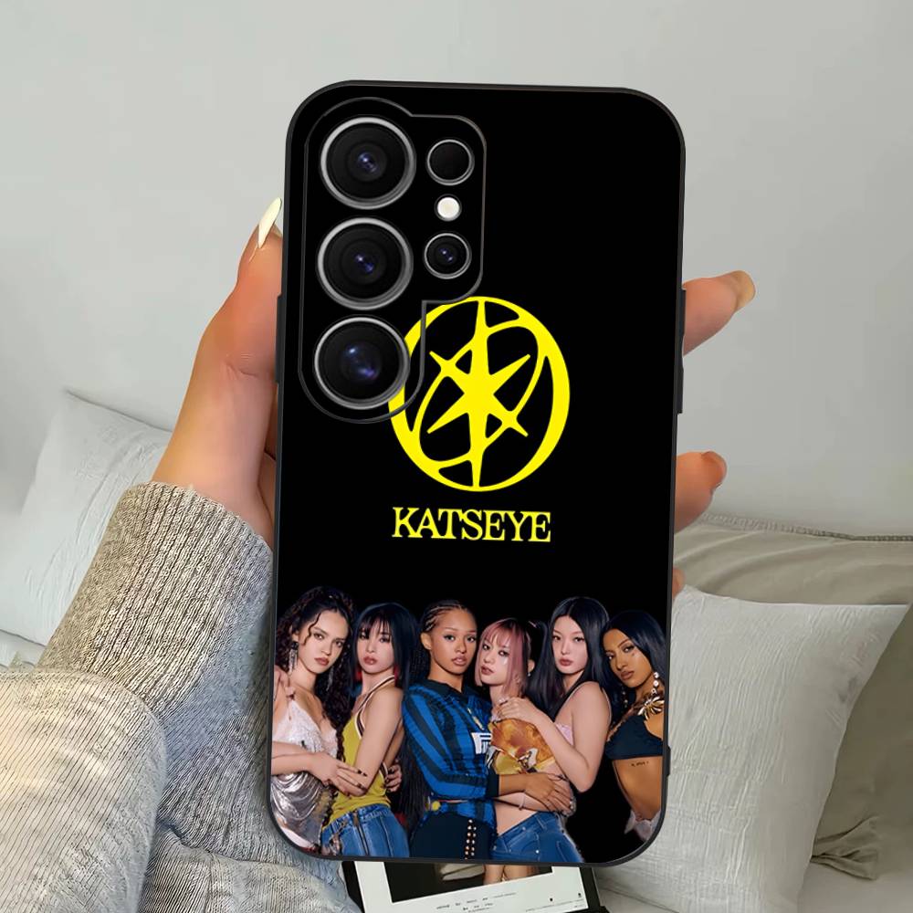 K-KATSEYE Music Phone Case For Samsung S 24 Fe 25 Ultra Plus 20 Lite 21 30 22 23 24 22 Ultra 5G Fundas