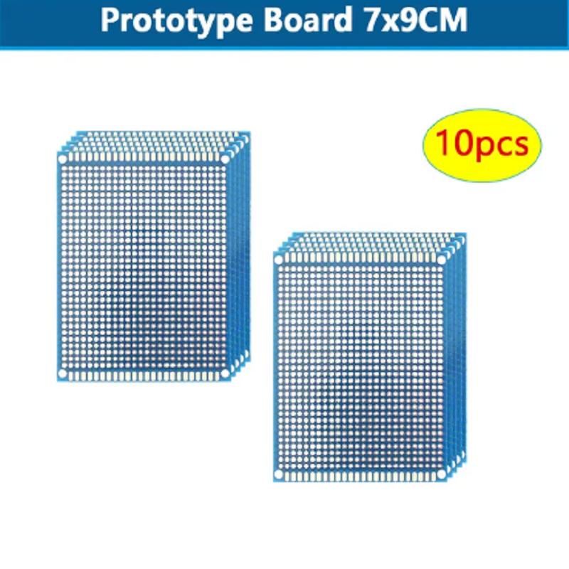 5/10PCS PCB Board Prototype Board Blue 3x7cm 4x6cm 5x7cm 7x9cm Double Sided Circuit Boards DIY Electronic Kit