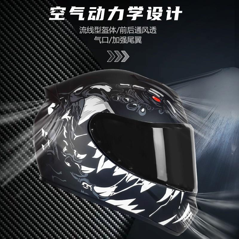 Certified Full Face Motorcycle Helmet Scooter Electric Bike Riders ABS Material DOT ECE Compatible