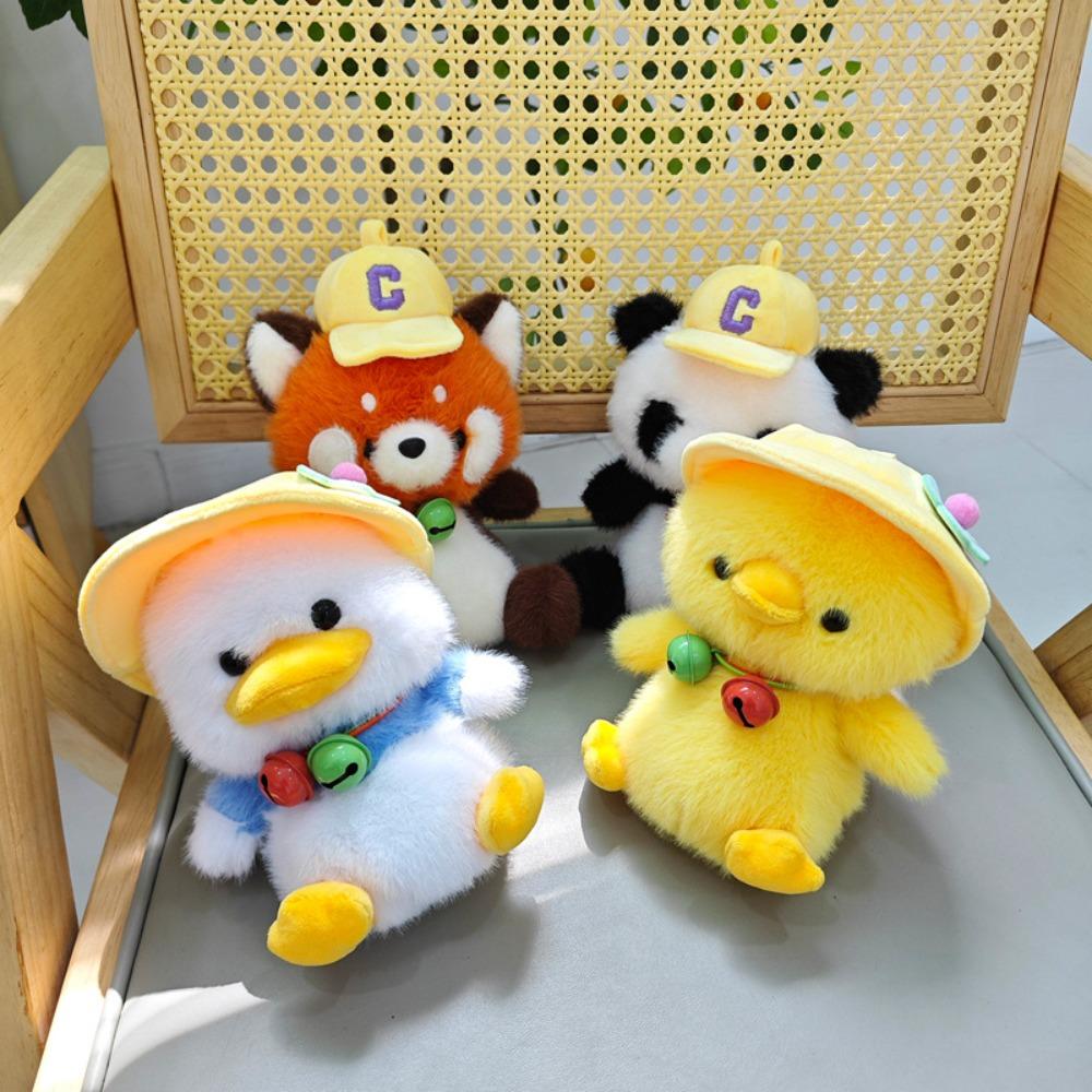 Elephant Panda Plush Toy Raccoon Rabbit Plush Doll Hat Capybara Doll  Kids Birthday Christmas