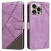 For iPhone 15 Pro Max Case Card Slots Lines Pattern PU Leather Phone Cover Stand