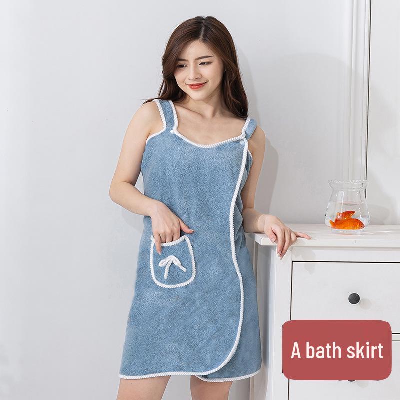 Women's Sexy Absorbent Bath Towel Wrap - Thickened Wearable Bathrobe
