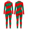 Adults Stars Christmas Accessories Printing Jumpsuit Women Men Halloween Cosplay Costume Carnival Party Stage Role Playing Dress Up Outfit