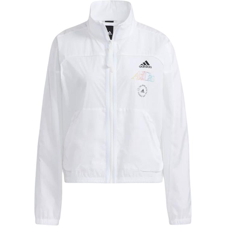 

Adidas Jackets Women s White Stand Collar Moderate Other HB6593 170/92A/L
