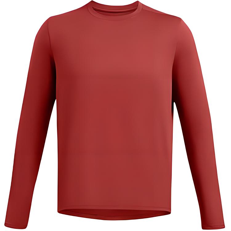 

Under Armour Solid Color Breathable Comfortable Long Sleeve Dopamine Wind T-Shirt Men Tops Red 1386975-840 L