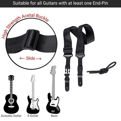 Adjustable Electric Guitar Strap Quick Release Guitar Strap Replacement Nylon Shoulder Strap Belt Guitar Accessories