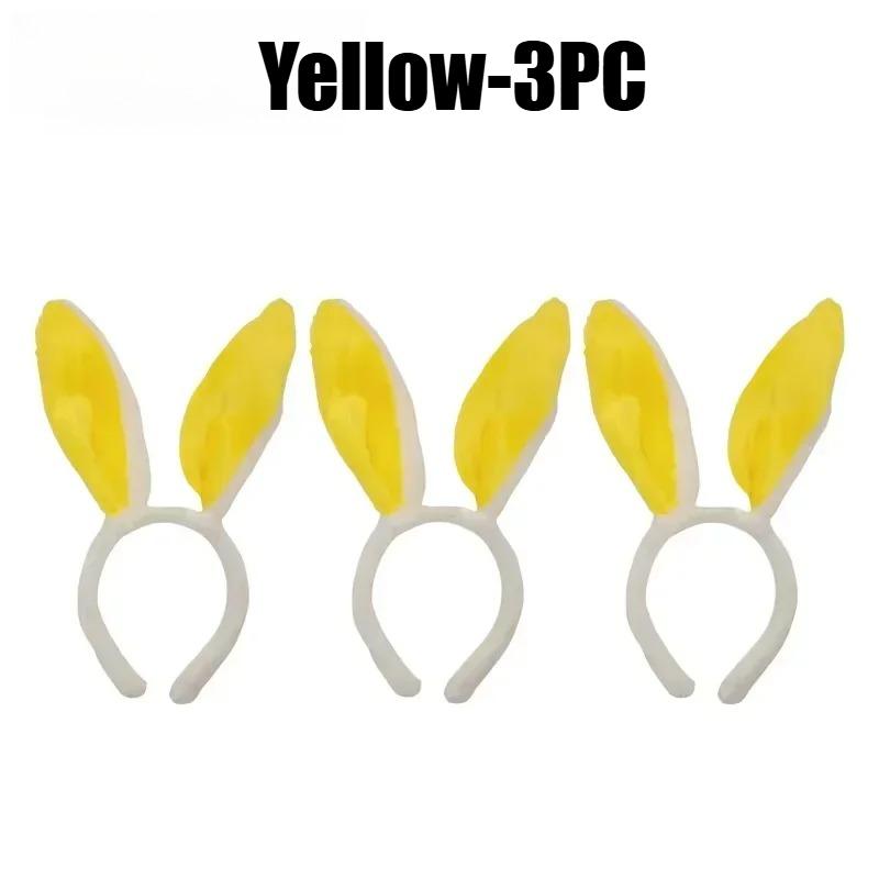 Cute Easter Bunny Ears Headband Women Fluffy Plush Hair Band Girl Rabbit Ear Headpiece Cosplay Costume Accessory For Party Gifts