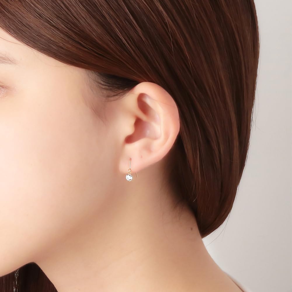 ESTELLE 18K Yellow Gold Cubic Zirconia Earrings (M) 0231-3438-0015-0000
