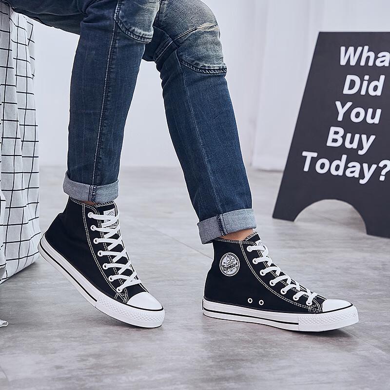 Warrior High-Top Canvas Casual Skate Shoes