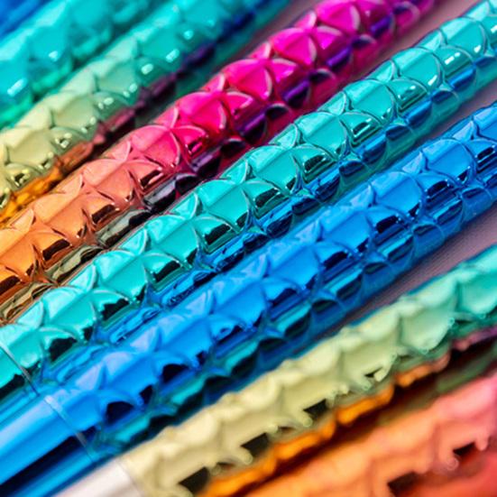 Gel Pen Mermaid-Themed 0.5mm Quick-Dry Black Ink Pen Cute Gradient Body Smooth Writing Pen for Students Journaling