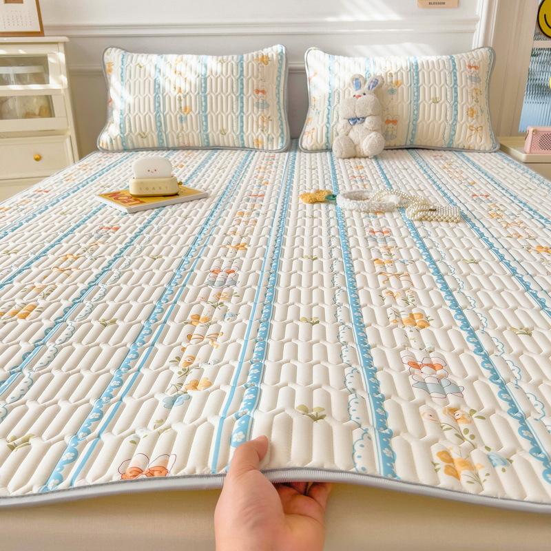 New Cartoon Comic Latex Summer Mat Washable Fresh Baby Ice Silk Summer Mat Child Air Conditioner Soft Seat