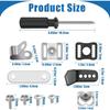 31PCS Hockey Helmet Repair Kit, Football Helmet Hardware Kit Include 2 J Clips/ 4 Rubber Gaskets/ 4 R Shape Football Visor Clips/ 16 Screw Nuts