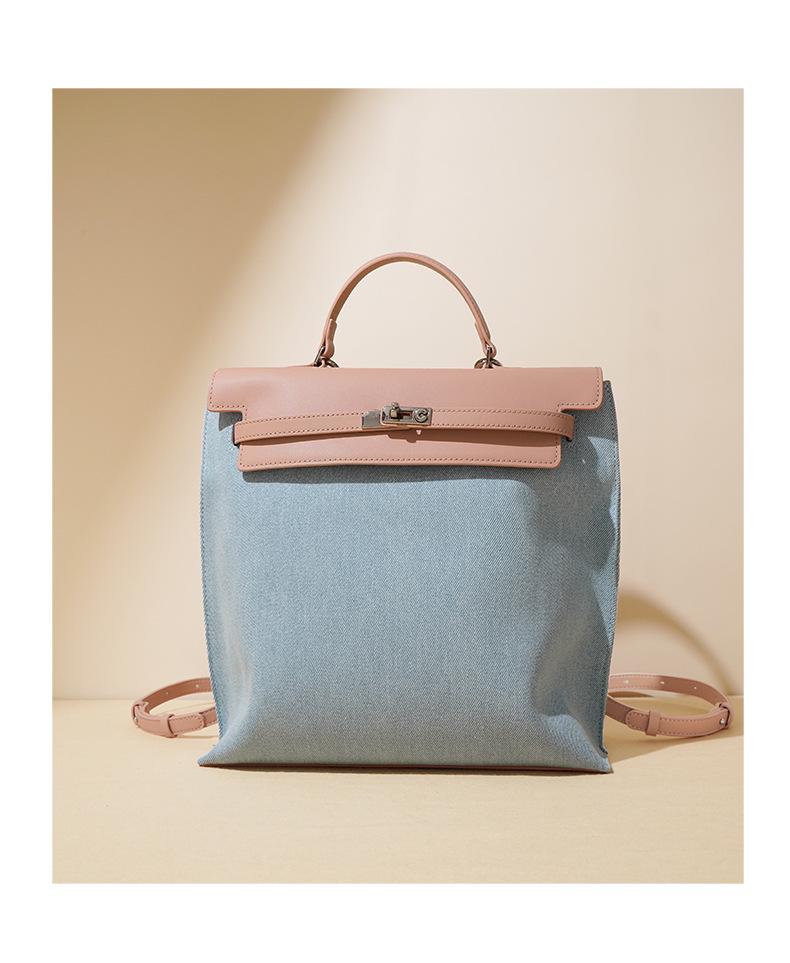 2025 Women's Large Genuine Leather Backpack & Crossbody Bag