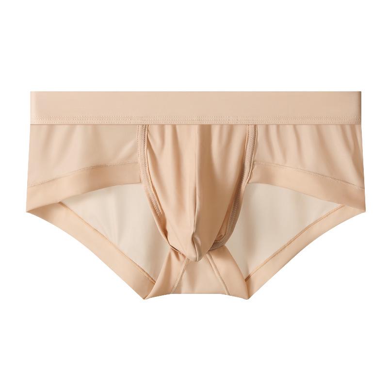 

Чоловіча ультратонка дихаюча трикутна білизна з крижаного шовку - Новинка 2025, Комфортний літній одяг XL [130-150 lbs] тілесний