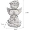 Exceart Decorative Angel Statues And Figurines Resin Angel Wings Statue Sculpture Garden Statue Figurine Centerpiece Table Decoration Catholic Religio