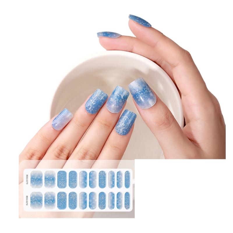 

Святкові гелеві смужки для нігтів Наклейки на різдвяну тематику Затверджуються УФ/Світлодіодним світлом Ідеально для домашнього декору нігтів 1