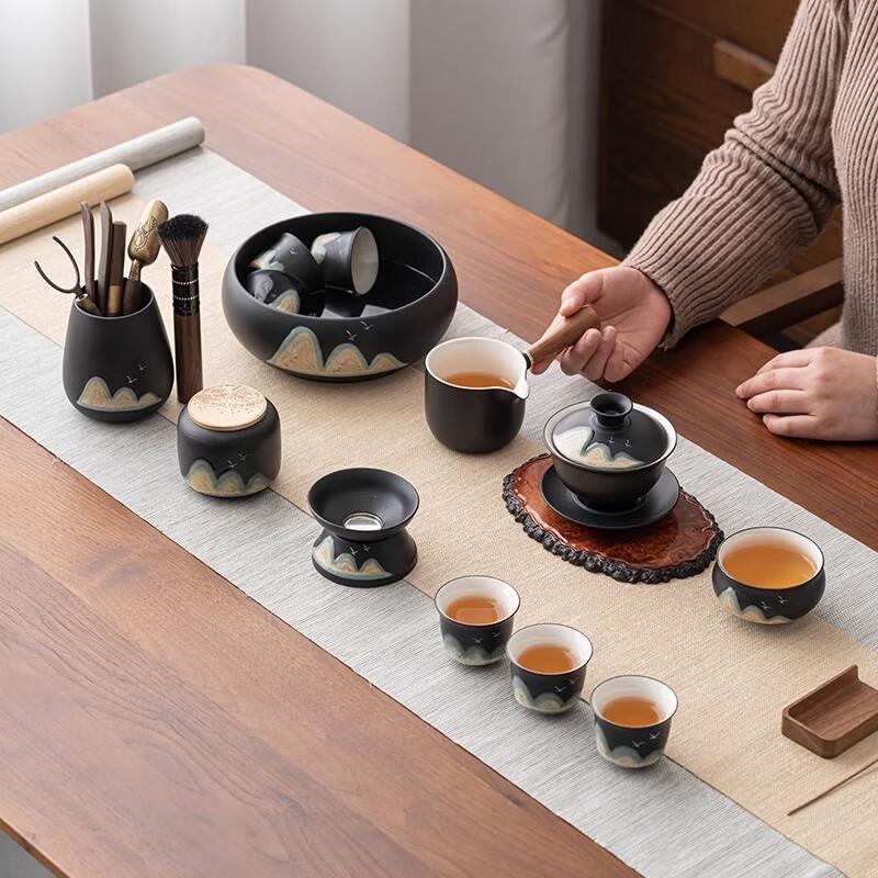 Woding Forbidden City Distant Mountains Kung Fu Tea Set