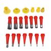 20PCS Reusable Caulking Nozzle Tips Stainless Steel Caulking Tool Kit  for Bathroom Kitchen Doors