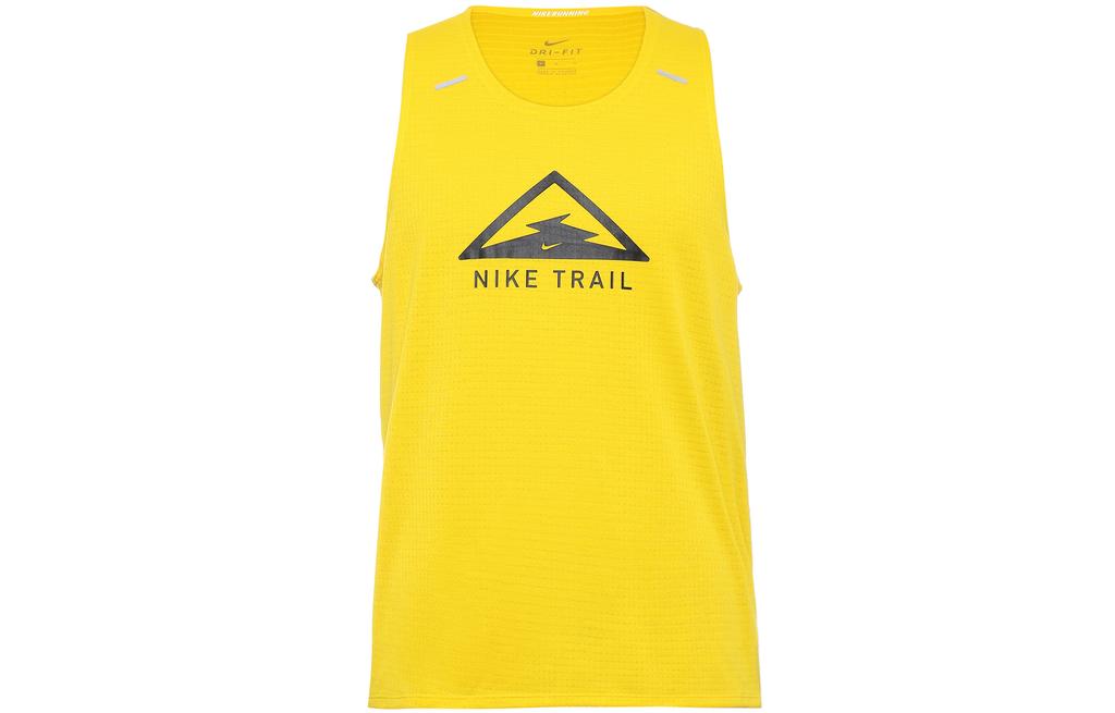 Nike Tank Tops Men's Yellow Crew Neck Thin Halter Neck CT7371-735