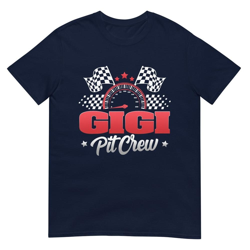 Gigi Pit Crew Race Car Birthday Family Matching Tshirt S