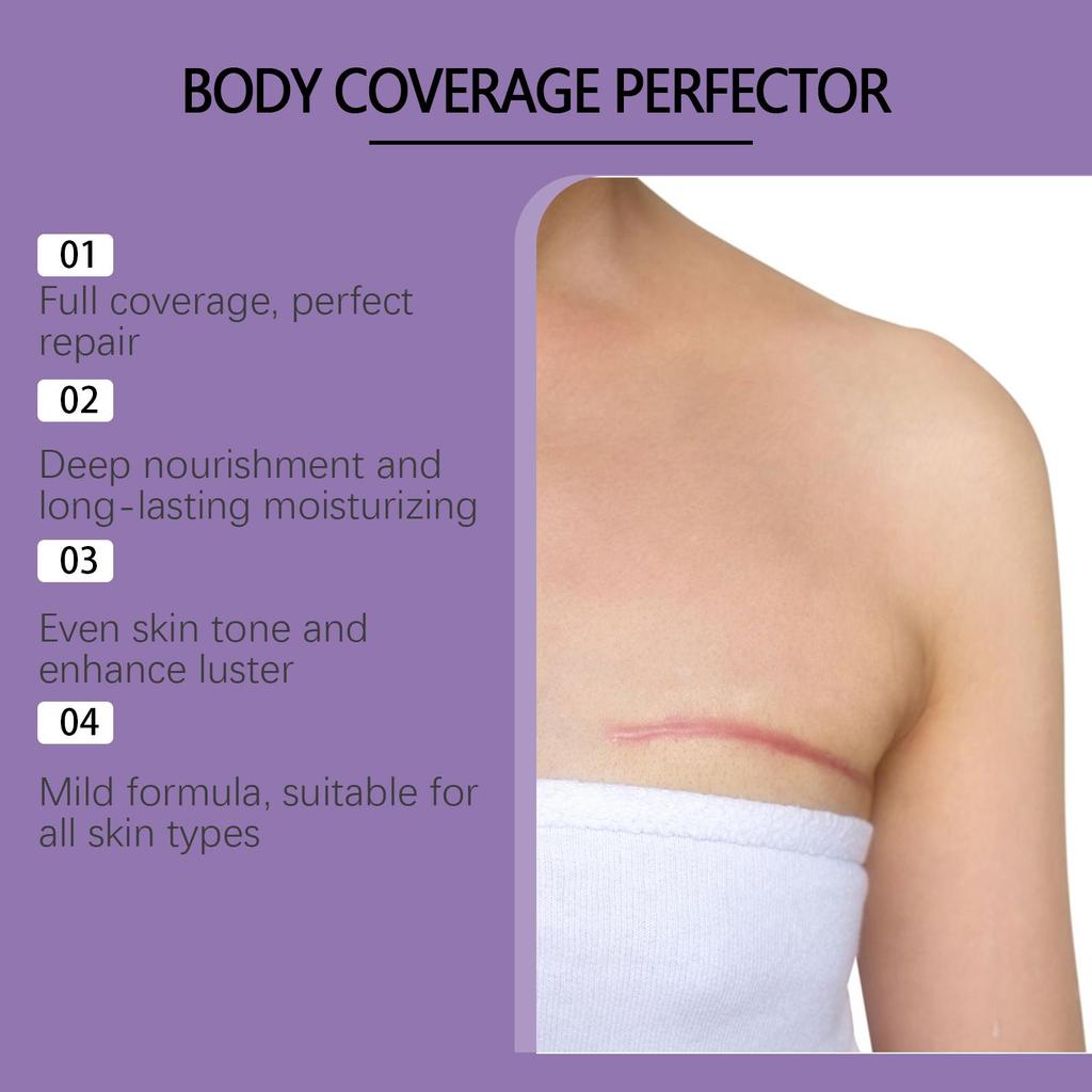 Body Concealer Cream for Tattoo Coverage And Scars On Legs Arms and Face, Long Lasting Waterproof Full Coverage Concealer For Women Men 1 PC
