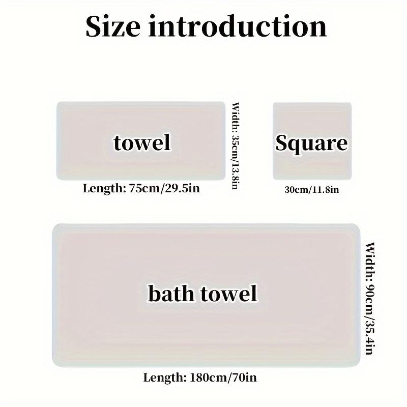 Set of 6 oversized super soft bath towels: absorbent, quick-drying, cute & comfortable for ladies
