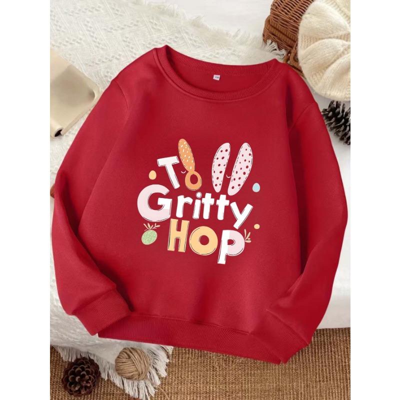 European sizes Delicate Kid Stylish Sweatshirt, Comfortable Round-Neck Top for Kids, Casual And Versatile Trendy Print Shirt