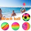 9 "color Soccer Basketball Rainbow Ball Color Inflatable Ball Ball Ball Inflatable Tour Beach Tennis Outdoor Volleyball