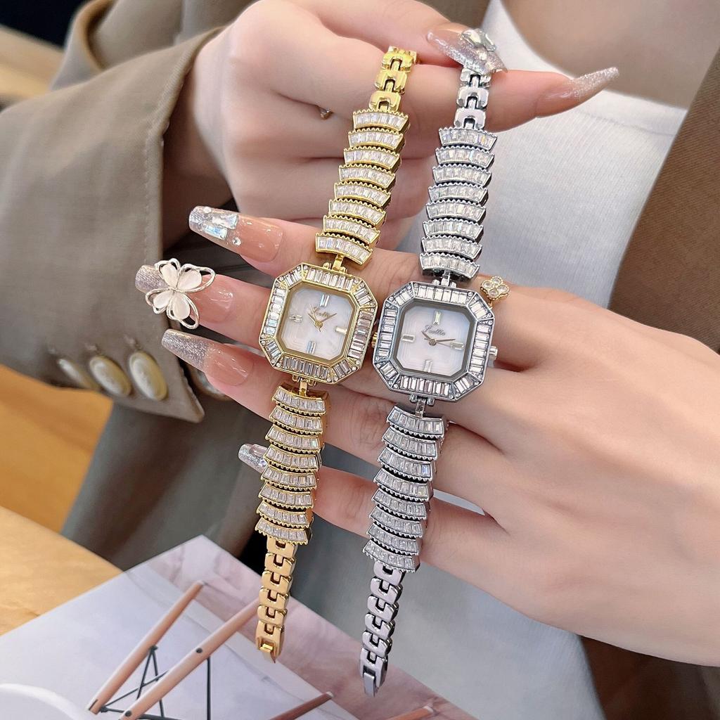 9648 Watch Bracelet Women'S Full Diamond Fritillary Surface High Value Square Women'S Watch