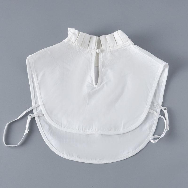 Classic Cotton Fake Collar Half Shirt Fuax Collar for Women Fashion Detachable Lady Shirt False Collar