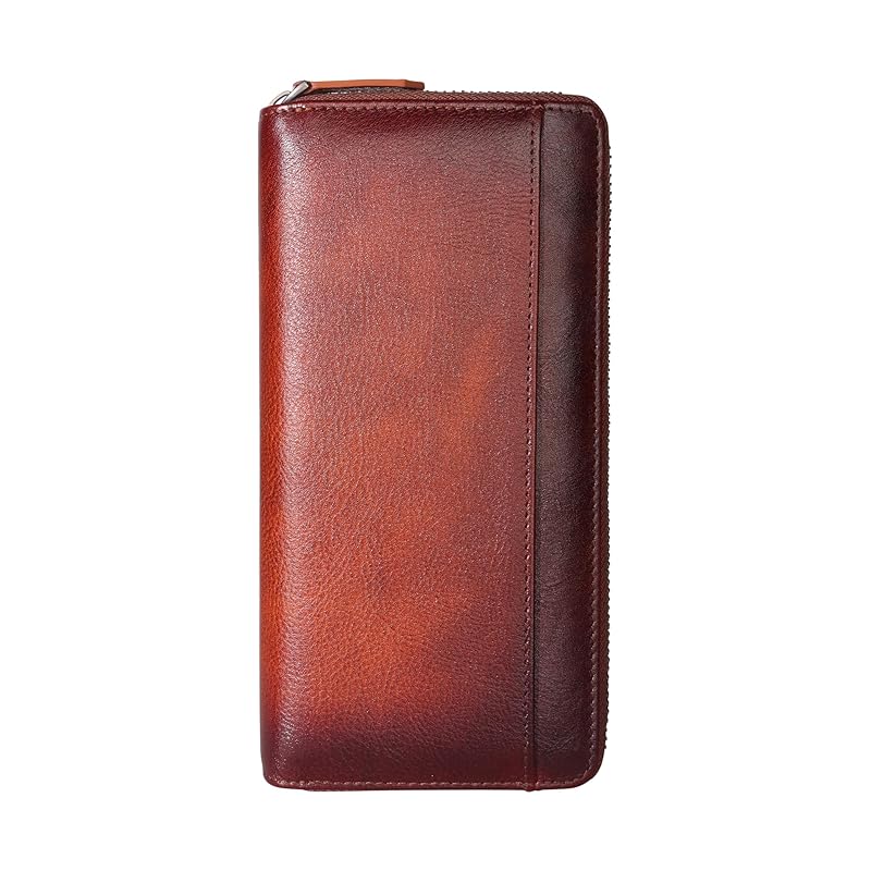 

[DCLKO] wallet men s long wallet genuine leather large capacity men s long wallet wallet cowhide Made by top wallet craftsmen leather wallet coin