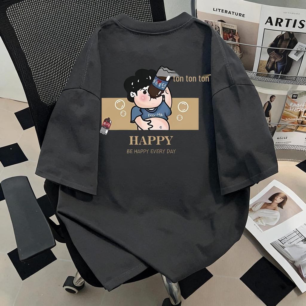 Chic Loose Fit Cotton T-shirt - Women's High-End Summer 2026 Design