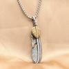 European and American Animal Eagle Feather Pendant Personalized Punk Retro Trendy Men Feather Pendant