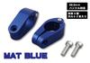 POSH FAITH Motorcycle Accessories Quick Release Brace Clamp for Set of Matte Only, 22.2mm Handlebars, 2, Blue, 090167-31