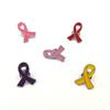 10 Pcs Ribbon Brooch Enamel Pins Jewelry Breast Cancers Awareness Hope Lapel Pin Buttons Badges Clothing Accessories