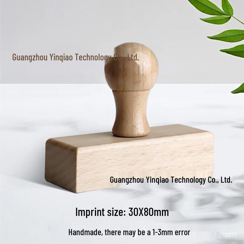 Custom DIY Wooden Rubber Stamp for Engraving and Journal Design