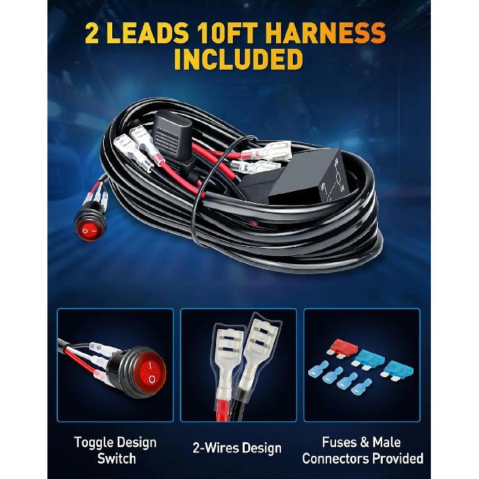 NAOEVO 4 Zoll 2 Stück LED Pod Lichter Spot Flut Combo LED Nebel Fahrlicht 4x4 Offroad Lichter Arbeitsleuchten für LKW Boot ATV UTV Jeep