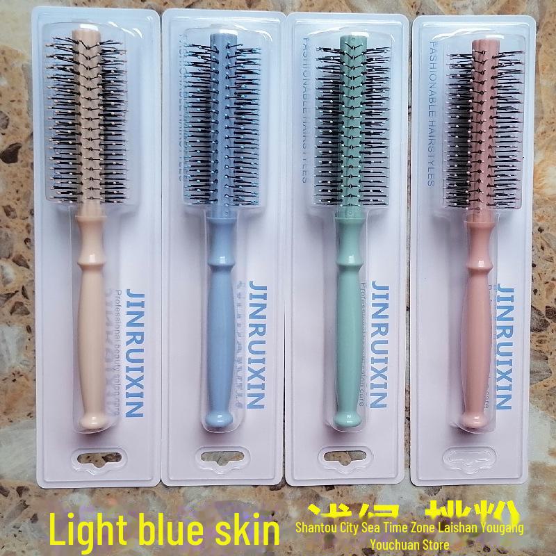 Plastic Cylindrical Roller Comb for Hair Styling and Straightening