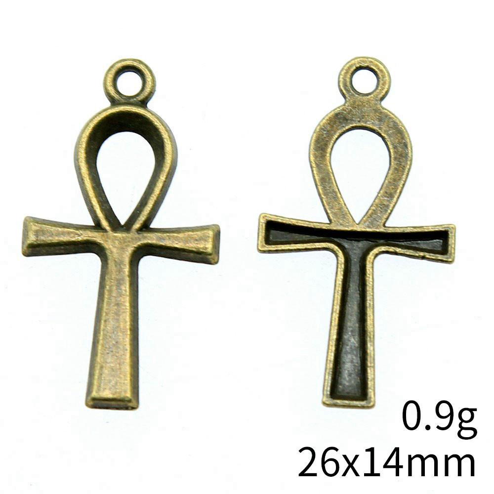 New Year's Day Charm Bracelet Italian Ankh Cross Charms Pendant Audience Chain Pendant