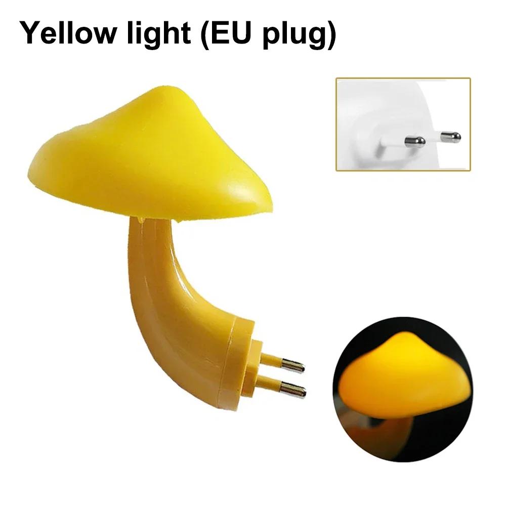 Pilz LED Nachtlichter Form Automatischer Sensor Schlafzimmerdeko US Stecker Wandlampen für Kinder Kinderzimmer Nachttisch Mini Lampe