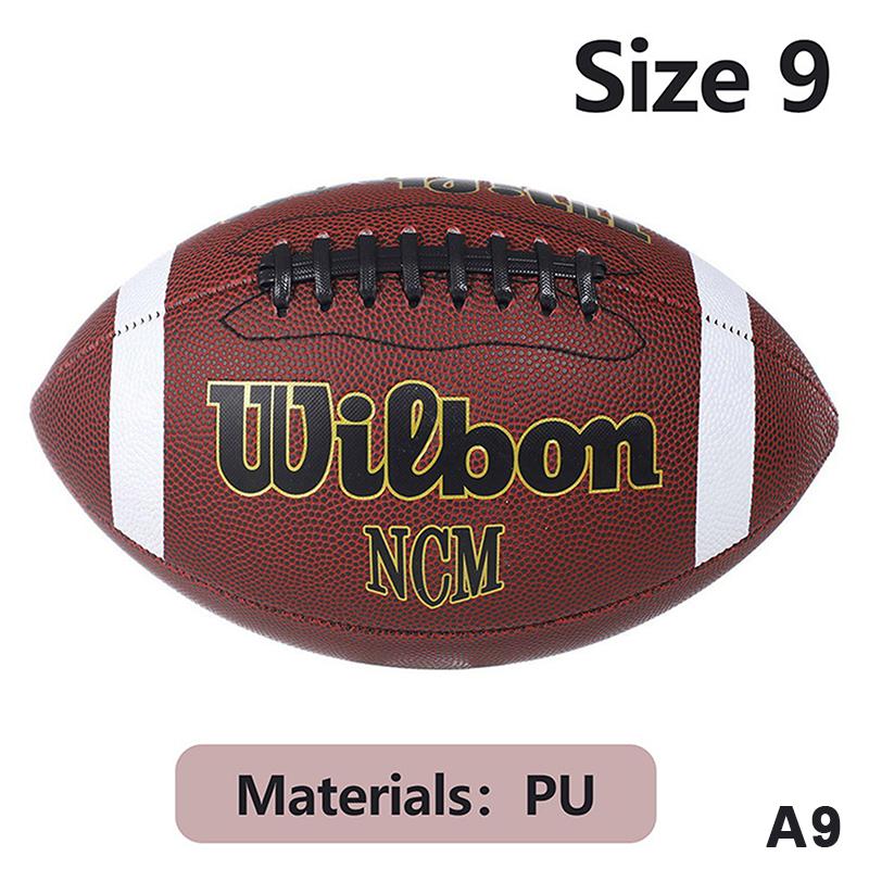 Mingea de Antrenament Rugby PU Gonflabilă Standard Fotbal American Fotbal Indoor Outdoor Pentru Adulți Copii Și Jucători Tineri Mărimea 3 6 9