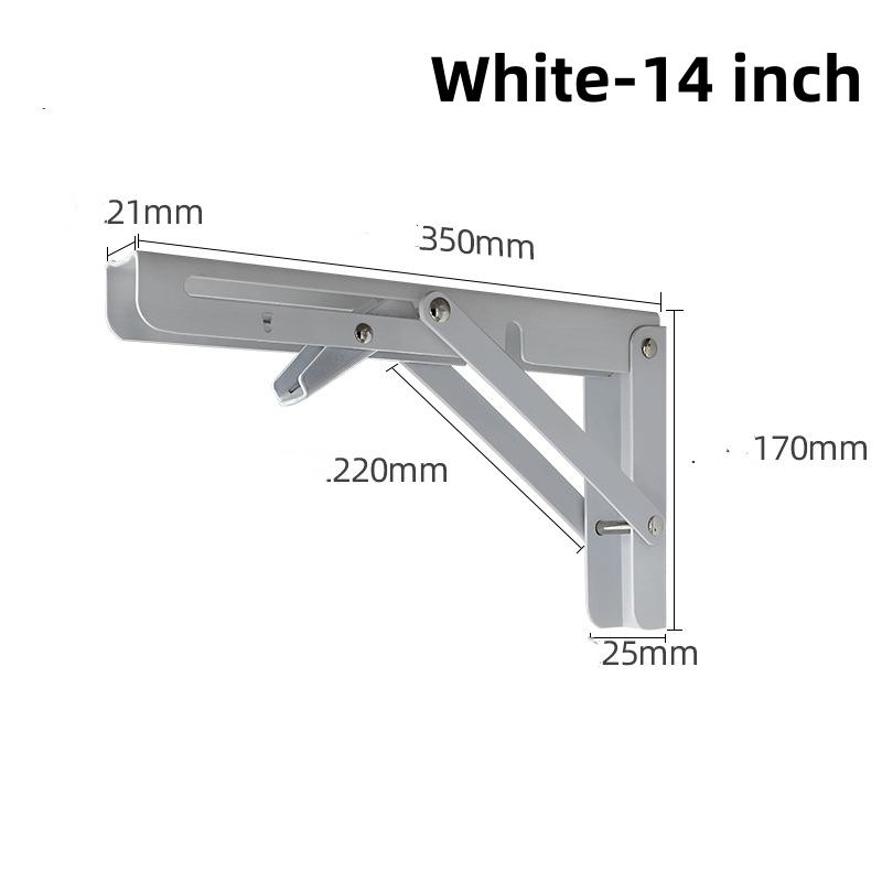 2/1Pcs Multiple Sizes Triangle Folding Angle Bracket Heavy Support Adjustable Wall Shelves Mounted Table Shelves Home Hardware
