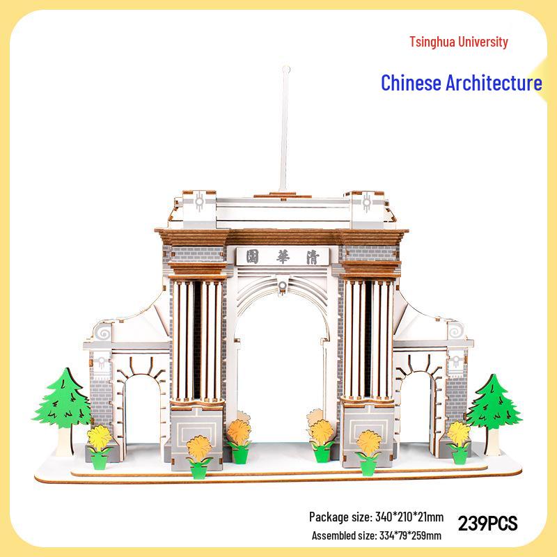 Supreme Harmony 3D Holzpuzzle: Peking Architekturmodell für Kinder
