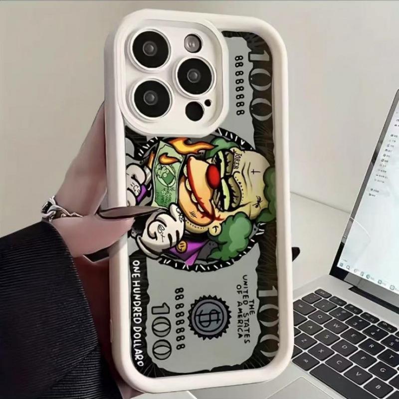 Clown Cash Apple iPhone 17 ProMax Case - Fits iPhone 13 to 16, Japanese & Korean Style, Cross-border European & American Design