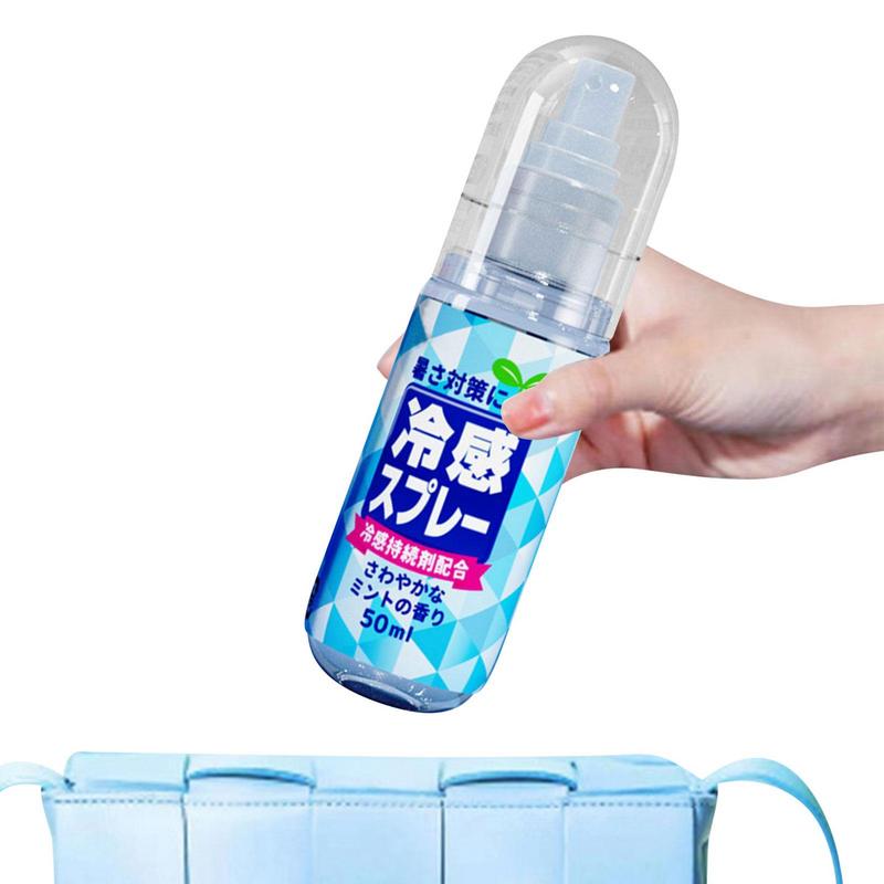 50ML Instant Cooling Spray Automotive Refrigerant Cooling Agent Personal Summer Car Rapid Cooling Agent Vehicle Spray Multi-scen