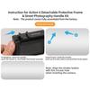 Schnellwechsel-Fotografie Street Grip Kit 2-in-1 Abnehmbar Mit Cold Shoe Kamera-Griffgriff Leicht für DJI Osmo Action 6