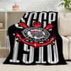 1PC Football Club Emblem Flannel Blanket Gift, Suitable for Both Men And Women, Soft Ideal for Beds And Sofa, Birthday Or Christmas Gift