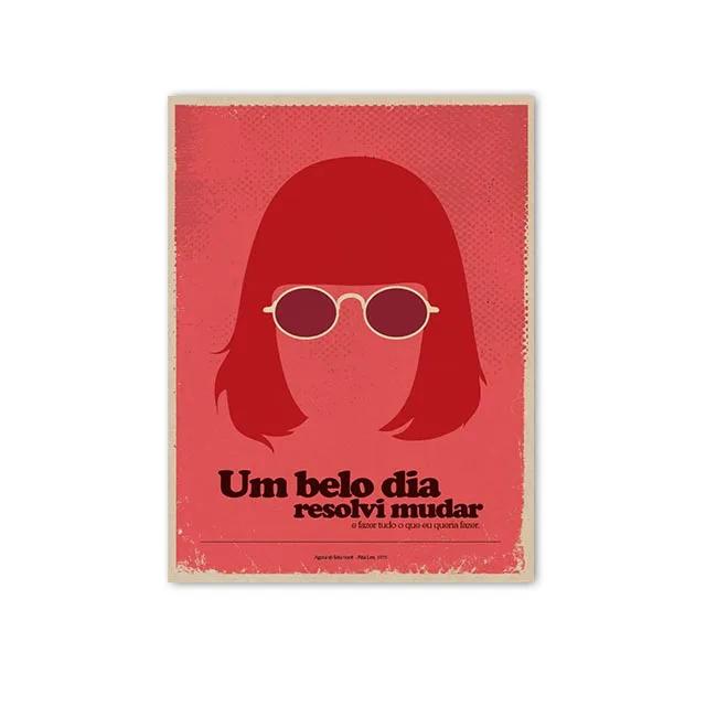 Minimalist Posters by Great Brazilian Artists Classics Brazilian Popular Music Canvas Painting Wall Art Singer Picitures Prints
