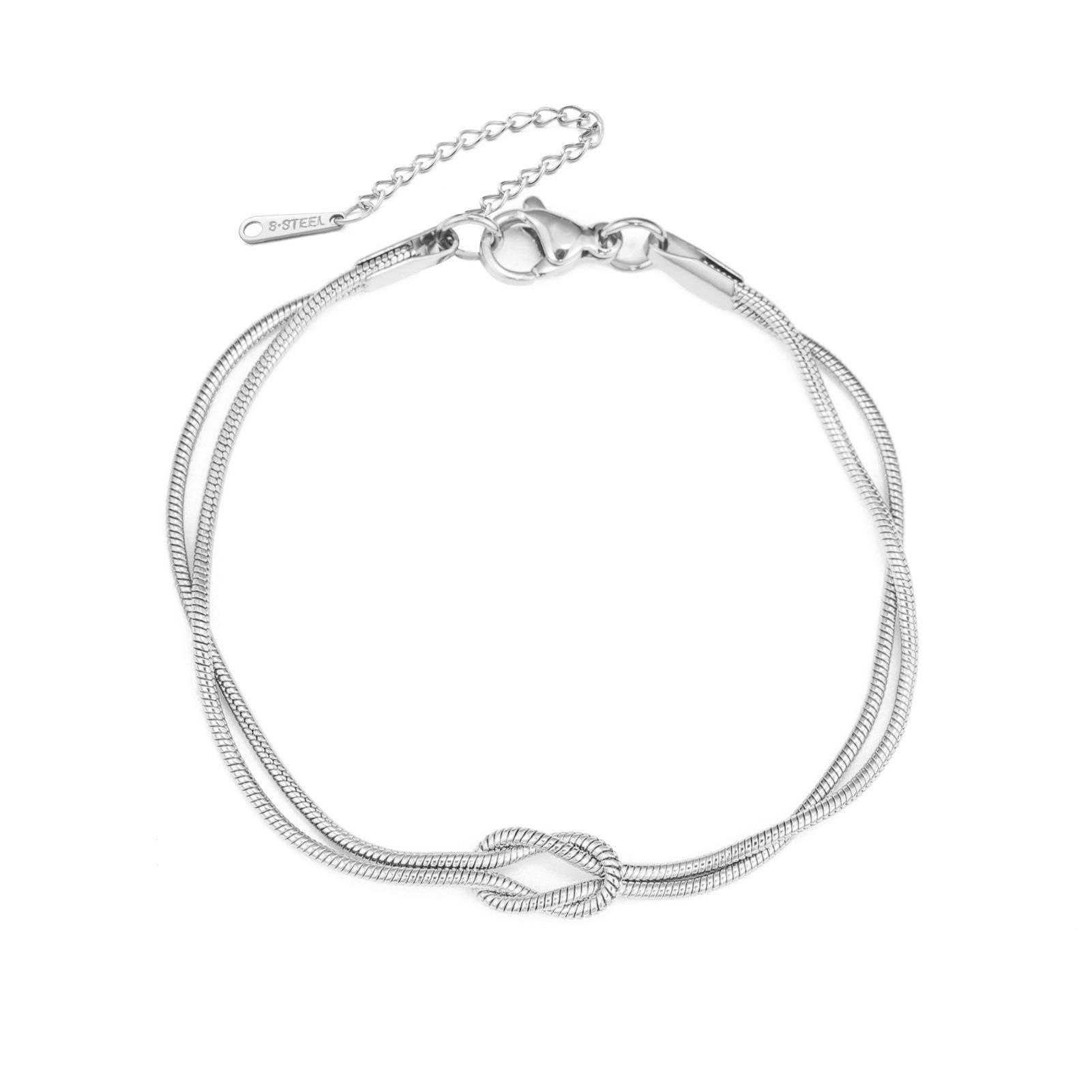 

Double Snake Knot Infinite Love Couple Bracelet Eternal Knot Fashion Jewelry Gift